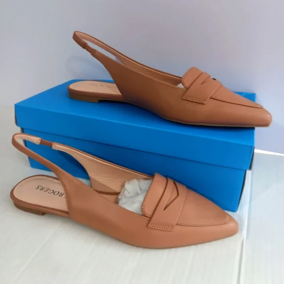 Jack Rogers Women's (Size 9.5M) Cafe Au Lait Pennie Slingback Flats (NWT) - Picture 3 of 4